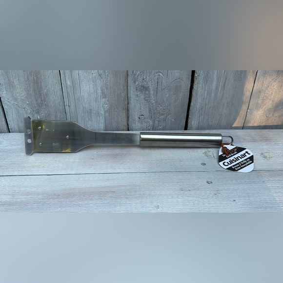 New Cuisinart CCB-5014 BBQ Grill Cleaning Brush & Scraper 16.5" Stainless Steel - Picture 1 of 5